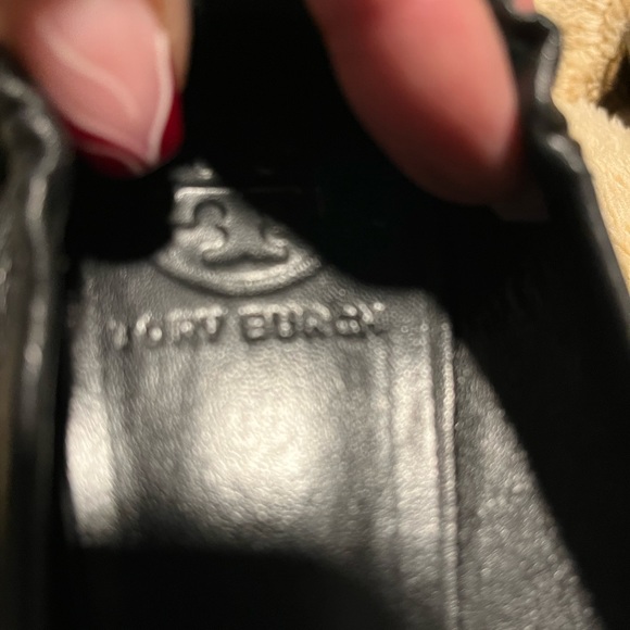 Tory Burch Black REVA FLAT  Leather Shoes Size -8.5  $124  Mint - Picture 8 of 10